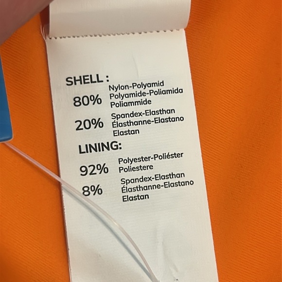 CUPSHE Twist High Waisted V Neck Spaghetti Straps Orange Bikini Swimsuit Size S - Picture 8 of 13